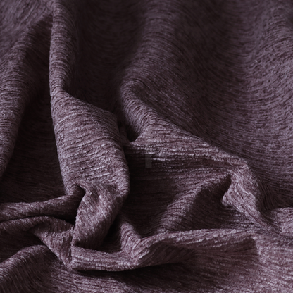 Arya Soft Textured Chenille In Purple Upholstery Fabric CTR-2273