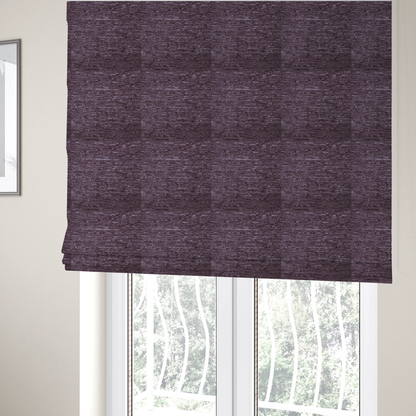 Arya Soft Textured Chenille In Purple Upholstery Fabric CTR-2273 - Roman Blinds