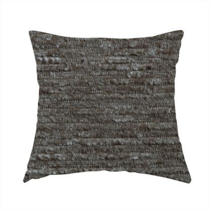 Arya Soft Textured Chenille In Brown Upholstery Fabric CTR-2274 - Handmade Cushions