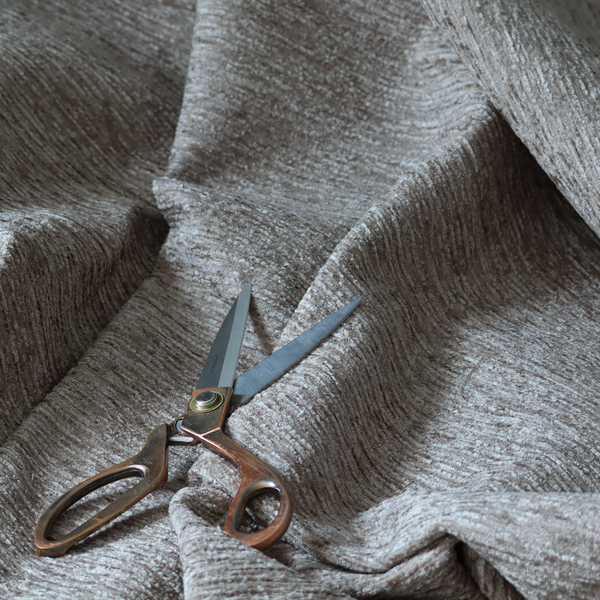 Arya Soft Textured Chenille In Brown Upholstery Fabric CTR-2274