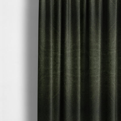 Brompton Velvet Plain Green Upholstery Fabric CTR-2274 - Made To Measure Curtains