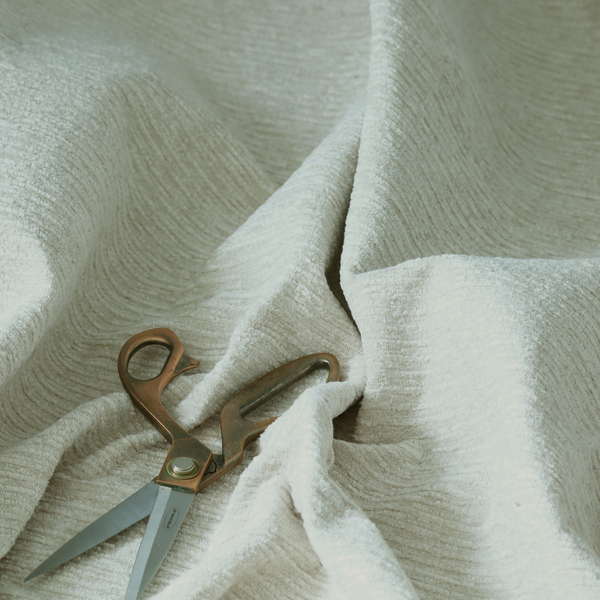 Arya Soft Textured Chenille In Beige Upholstery Fabric CTR-2276