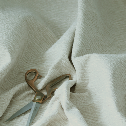 Arya Soft Textured Chenille In Beige Upholstery Fabric CTR-2276