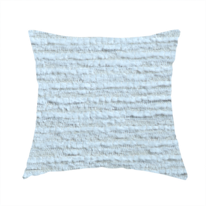 Arya Soft Textured Chenille In White Upholstery Fabric CTR-2277 - Handmade Cushions
