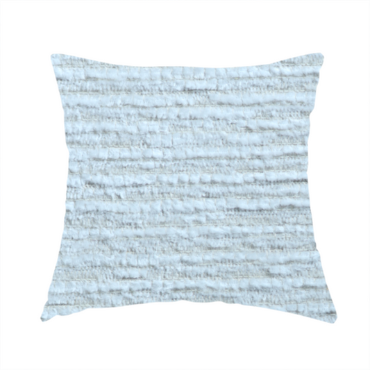 Arya Soft Textured Chenille In White Upholstery Fabric CTR-2277 - Handmade Cushions