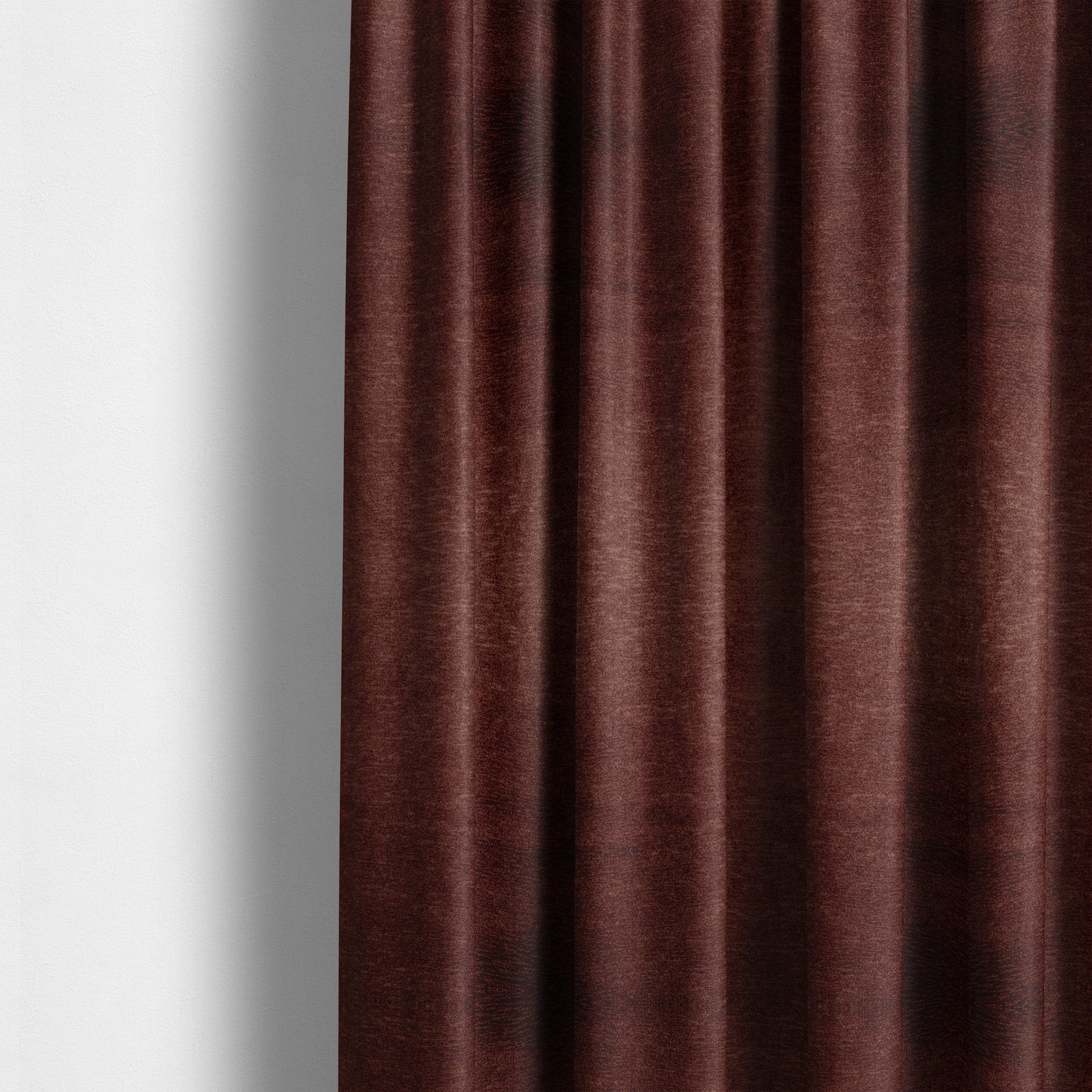 Brompton Velvet Plain Burgundy Red Upholstery Fabric CTR-2277 - Made To Measure Curtains