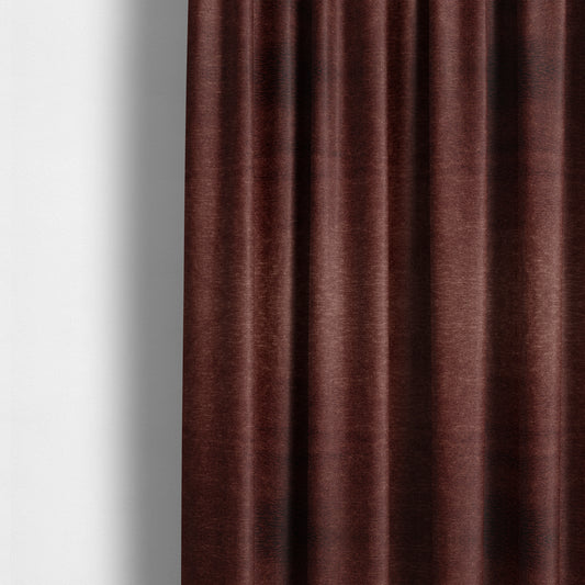 Brompton Velvet Plain Burgundy Red Upholstery Fabric CTR-2277 - Made To Measure Curtains