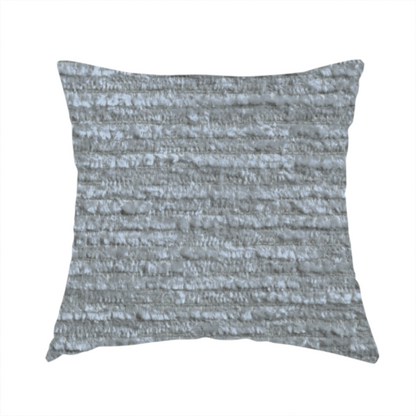 Arya Soft Textured Chenille In Silver Upholstery Fabric CTR-2278 - Handmade Cushions