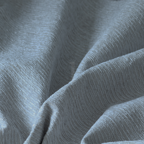 Arya Soft Textured Chenille In Silver Upholstery Fabric CTR-2278