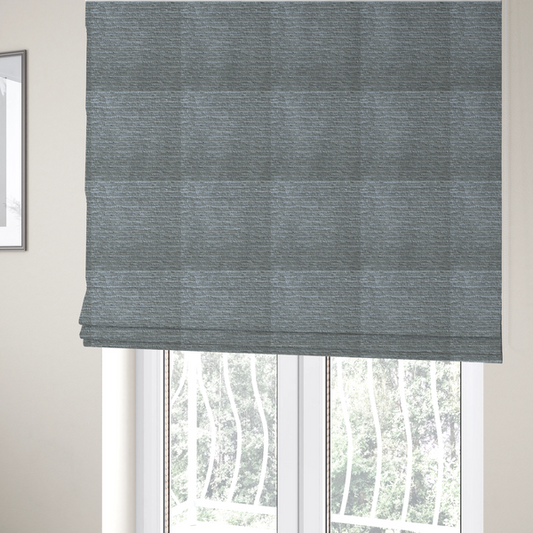 Arya Soft Textured Chenille In Silver Upholstery Fabric CTR-2278 - Roman Blinds