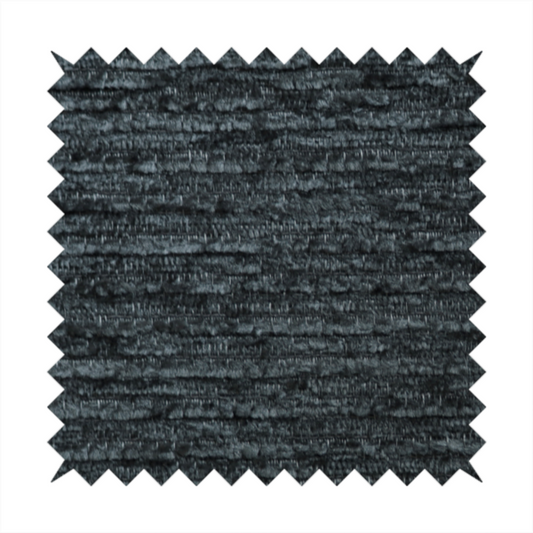 Arya Soft Textured Chenille In Charcoal Grey Upholstery Fabric CTR-2280