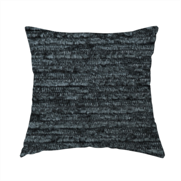 Arya Soft Textured Chenille In Charcoal Grey Upholstery Fabric CTR-2280 - Handmade Cushions