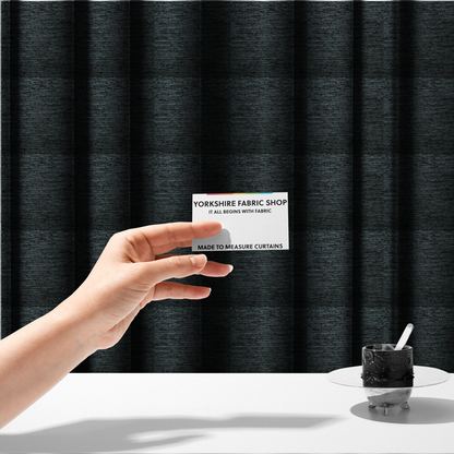 Arya Soft Textured Chenille In Charcoal Grey Upholstery Fabric CTR-2280 - Made To Measure Curtains