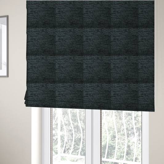 Arya Soft Textured Chenille In Charcoal Grey Upholstery Fabric CTR-2280 - Roman Blinds