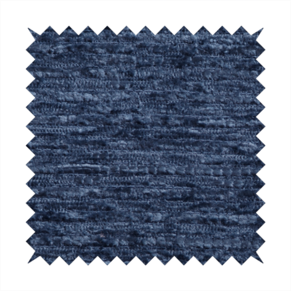 Arya Soft Textured Chenille In Navy Blue Upholstery Fabric CTR-2281