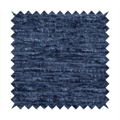 Arya Soft Textured Chenille In Navy Blue Upholstery Fabric CTR-2281