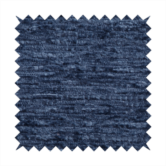 Arya Soft Textured Chenille In Navy Blue Upholstery Fabric CTR-2281