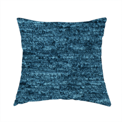 Arya Soft Textured Chenille In Blue Upholstery Fabric CTR-2282 - Handmade Cushions