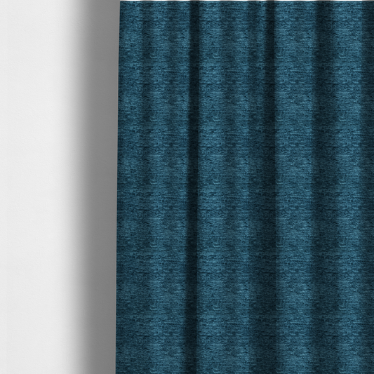 Arya Soft Textured Chenille In Blue Upholstery Fabric CTR-2282 - Made To Measure Curtains