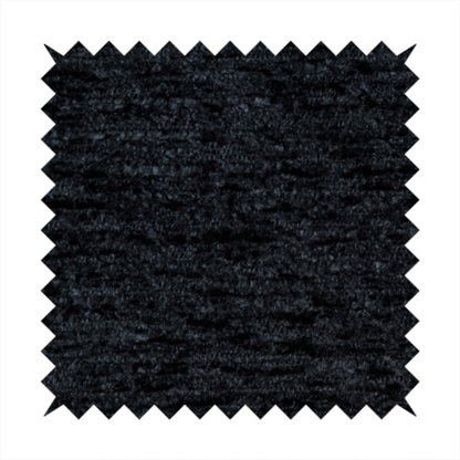 Arya Soft Textured Chenille In Black Upholstery Fabric CTR-2284