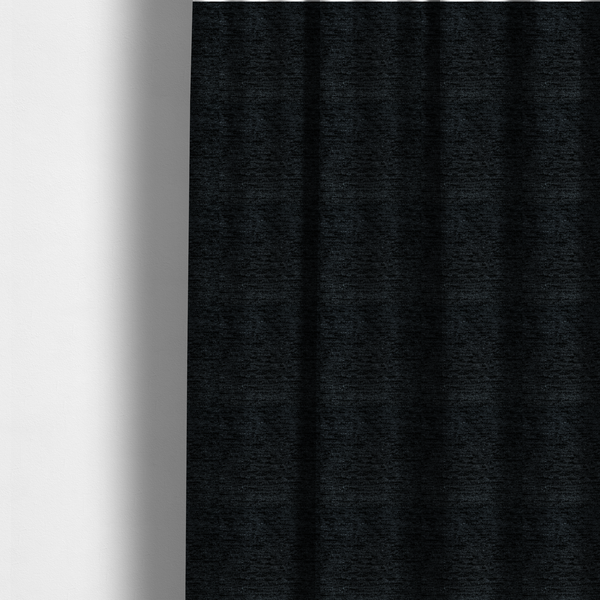 Arya Soft Textured Chenille In Black Upholstery Fabric CTR-2284 - Made To Measure Curtains