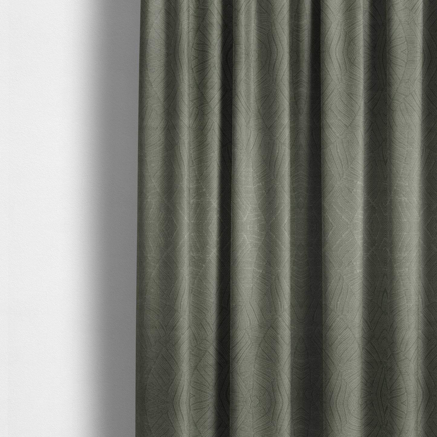 Westminster Velvet Leaf Inspired Silver Upholstery Fabric CTR-2284 - Made To Measure Curtains