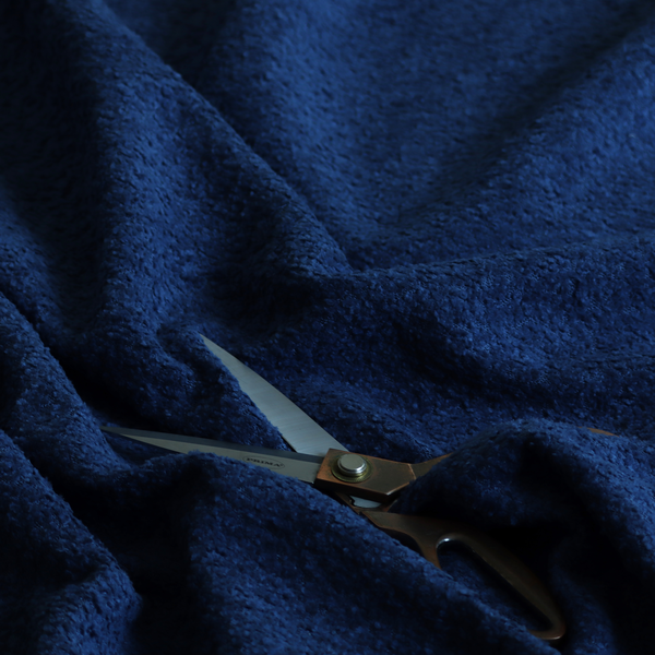 Ecuador Soft Bear Boucle Textured In Navy Blue Upholstery Fabric CTR-2285