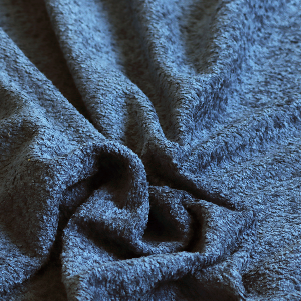 Ecuador Soft Bear Boucle Textured In Blue Upholstery Fabric CTR-2286