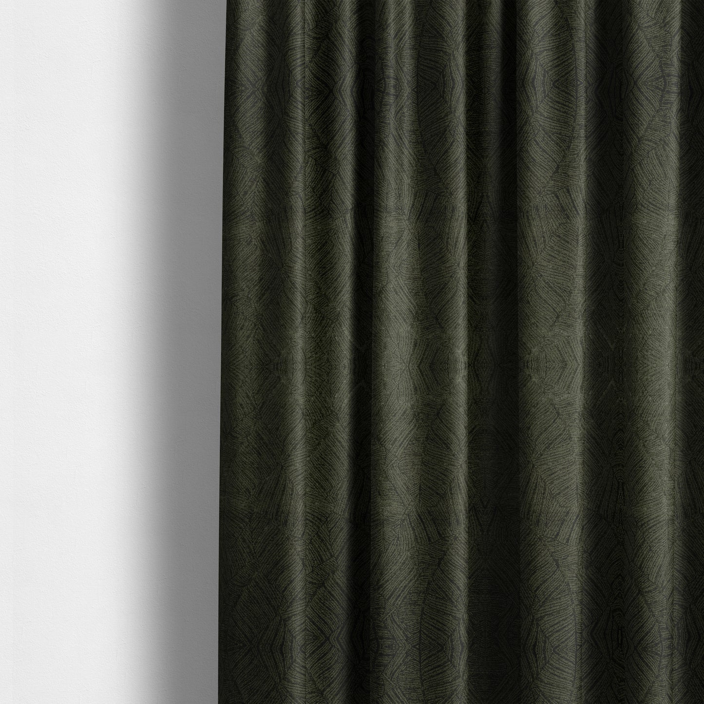 Westminster Velvet Leaf Inspired Green Upholstery Fabric CTR-2286 - Made To Measure Curtains