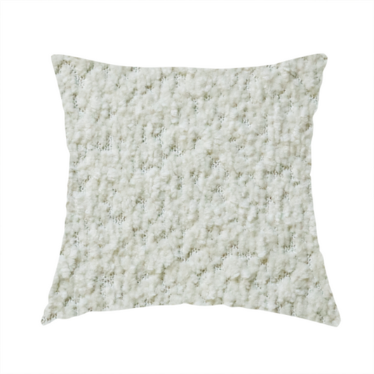 Ecuador Soft Bear Boucle Textured In Cream Upholstery Fabric CTR-2287 - Handmade Cushions