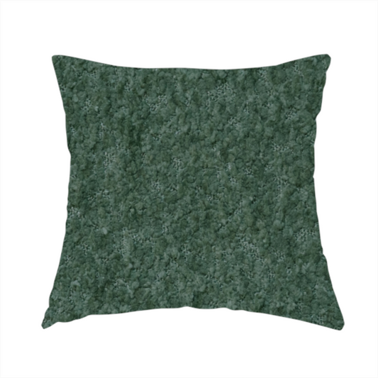 Ecuador Soft Bear Boucle Textured In Green Upholstery Fabric CTR-2288 - Handmade Cushions