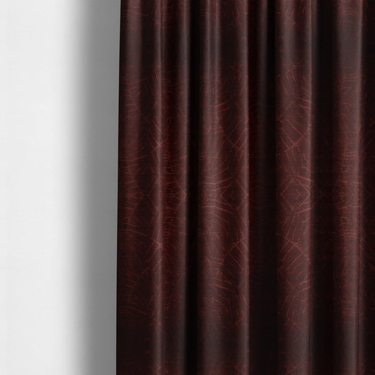 Westminster Velvet Leaf Inspired Burgundy Red Upholstery Fabric CTR-2289 - Made To Measure Curtains