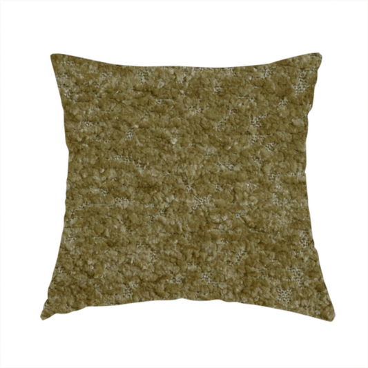 Ecuador Soft Bear Boucle Textured In Mustard Yellow Upholstery Fabric CTR-2290 - Handmade Cushions