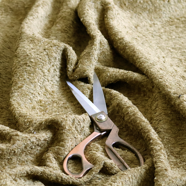 Ecuador Soft Bear Boucle Textured In Mustard Yellow Upholstery Fabric CTR-2290