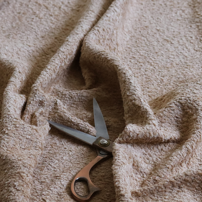 Ecuador Soft Bear Boucle Textured In Sand Brown Upholstery Fabric CTR-2292