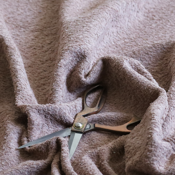 Ecuador Soft Bear Boucle Textured In Dusty Pink Upholstery Fabric CTR-2293