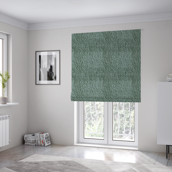 Ecuador Soft Bear Boucle Textured In Mint Green Upholstery Fabric CTR-2295 - Roman Blinds