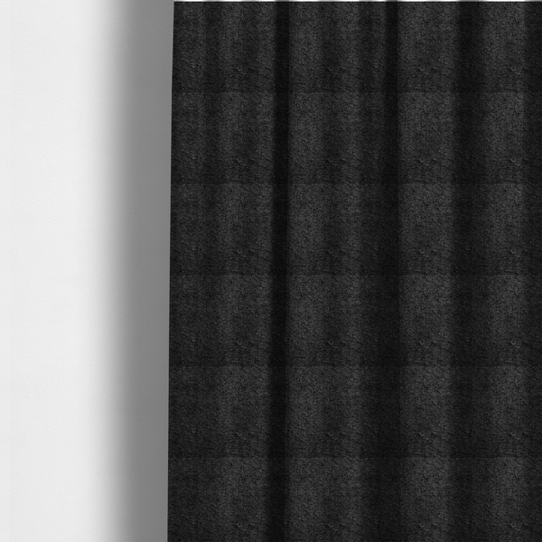 Ecuador Soft Bear Boucle Textured In Black Upholstery Fabric CTR-2296 - Made To Measure Curtains