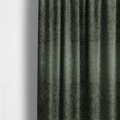 Hammersmith Velvet Pattern Green Upholstery Fabric CTR-2298 - Made To Measure Curtains