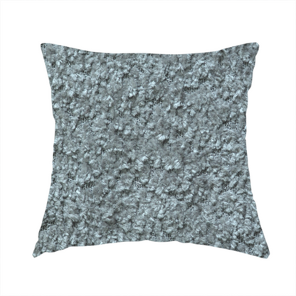 Ecuador Soft Bear Boucle Textured In Light Grey Upholstery Fabric CTR-2299 - Handmade Cushions