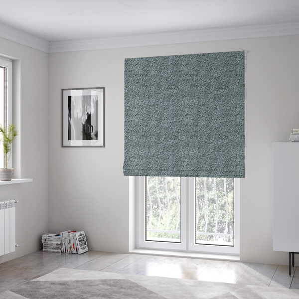 Ecuador Soft Bear Boucle Textured In Light Grey Upholstery Fabric CTR-2299 - Roman Blinds