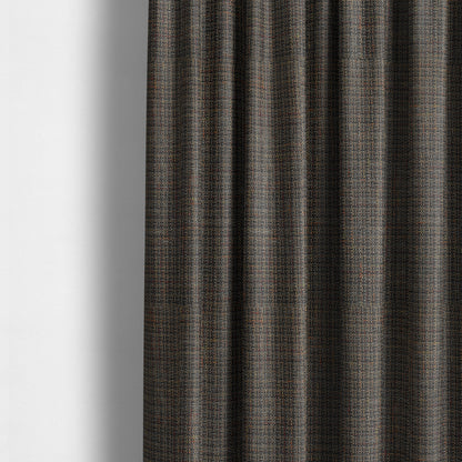 Byron Thick Durable Weave Brown Black Colour Furnishing Fabrics CTR-23 - Made To Measure Curtains