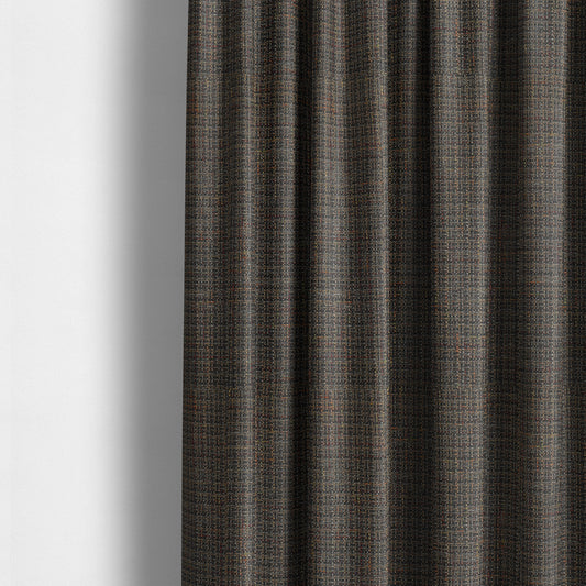 Byron Thick Durable Weave Brown Black Colour Furnishing Fabrics CTR-23 - Made To Measure Curtains