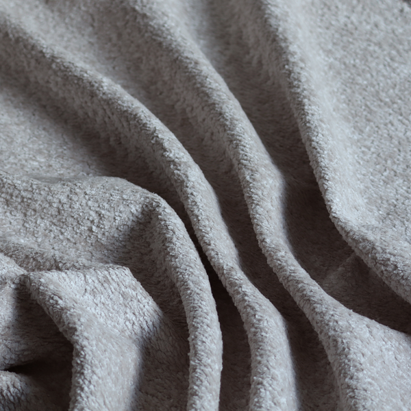 Ecuador Soft Bear Boucle Textured In Silver Upholstery Fabric CTR-2301