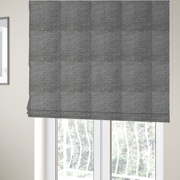 Ecuador Soft Bear Boucle Textured In Silver Upholstery Fabric CTR-2301 - Roman Blinds