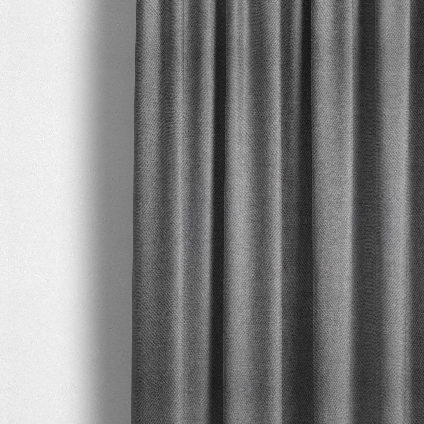 Tessuto Soft Chenille Plain Water Repellent Grey Upholstery Fabric CTR-2304 - Made To Measure Curtains