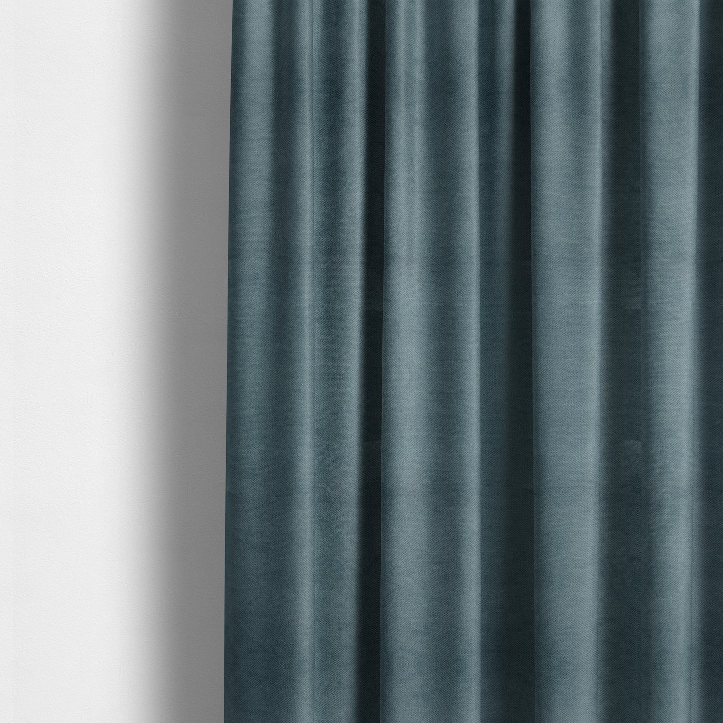 Tessuto Soft Chenille Plain Water Repellent Blue Upholstery Fabric CTR-2307 - Made To Measure Curtains