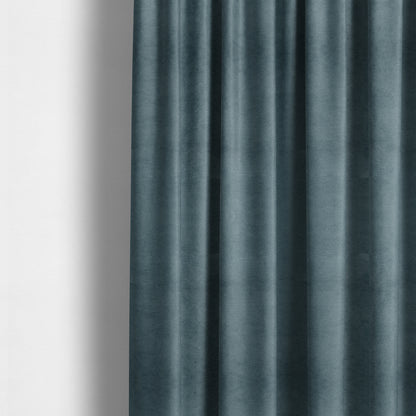 Tessuto Soft Chenille Plain Water Repellent Blue Upholstery Fabric CTR-2307 - Made To Measure Curtains