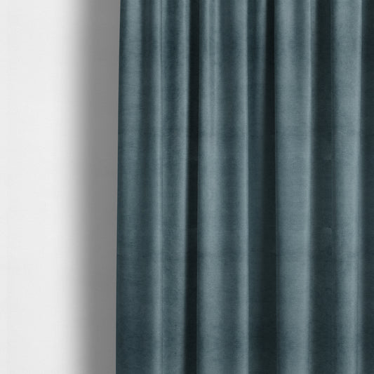 Tessuto Soft Chenille Plain Water Repellent Blue Upholstery Fabric CTR-2307 - Made To Measure Curtains