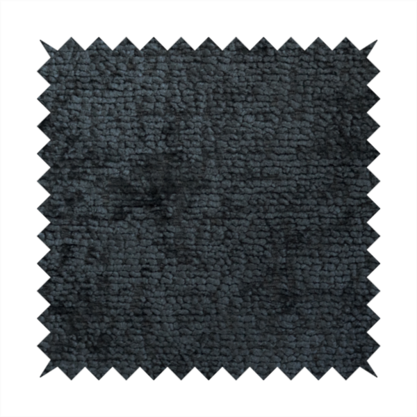 Delhi Soft Chenille Plain Textured In Black Upholstery Fabric CTR-2308